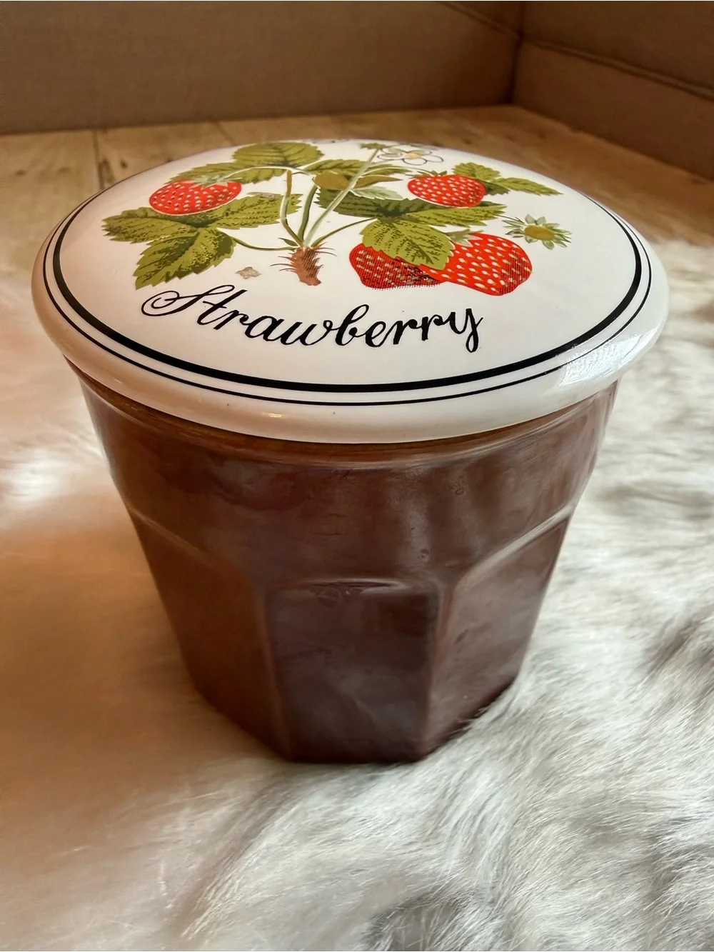Vintage Gailstyn Sutton Strawberry Jam Jar Collectible